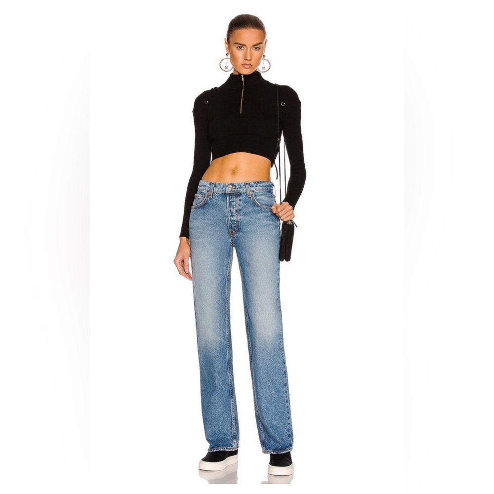 GRLFRND The Courtney Low Rise Boot Jeans